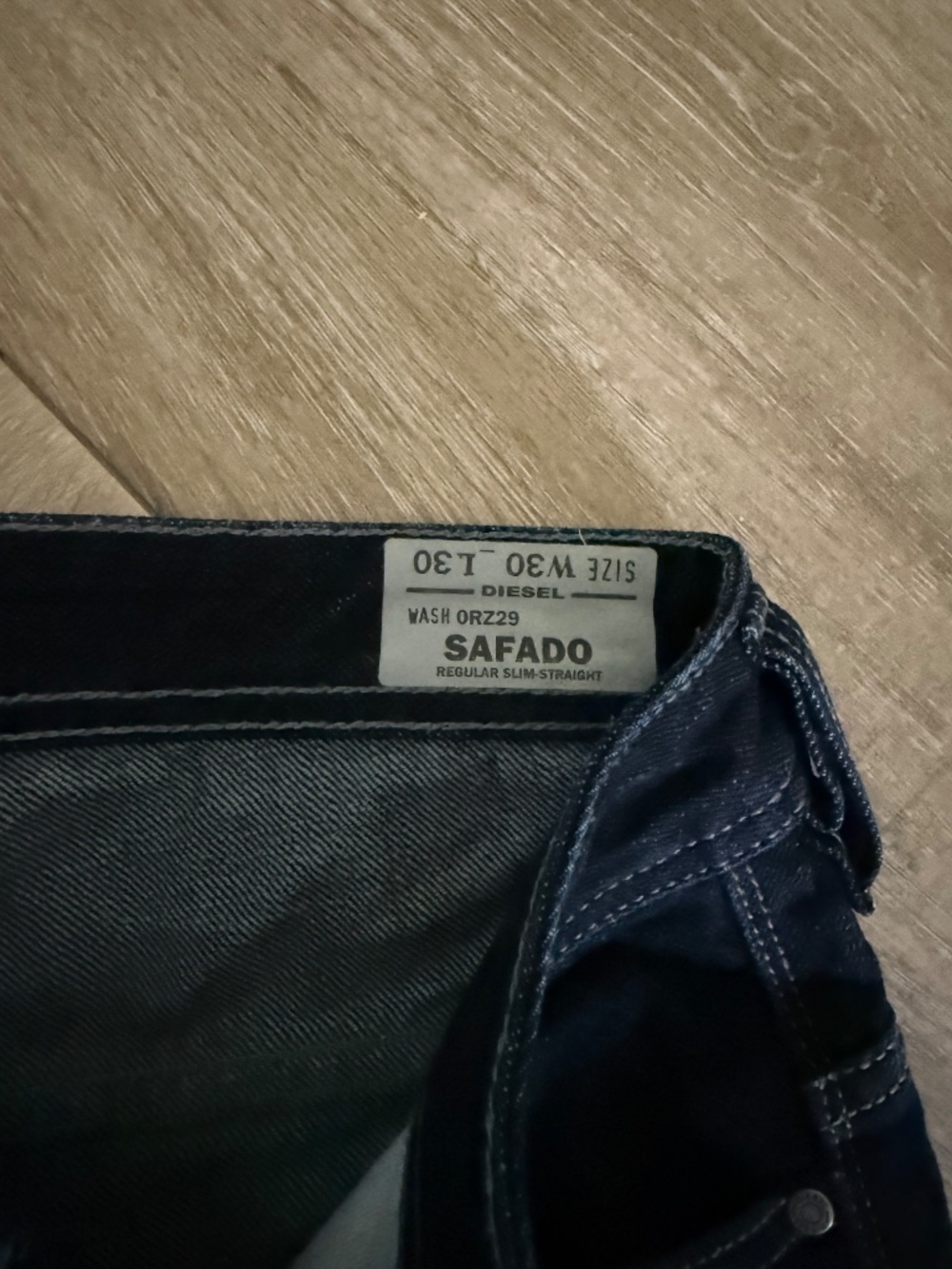 Diesel Safado Jeans - Slim Straight 30x30 Dark Indigo - Picture 3 of 5